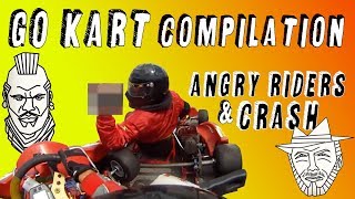 Go kart crash amp angry riders compilation 😡 7 [upl. by Eniac]