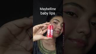 Maybelline baby lips lip balm review and swatches Quick review seriesyoutubeshorts productreview [upl. by Anatniuq41]