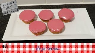 Roze koeken  Recept  Koken met Marielle [upl. by Donaghue627]