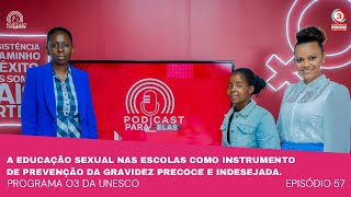 A EDUCAÇÃO SEXUAL NAS ESCOLAS COMO INSTRUMENTO DE PREVENÇÃO DA GRAVIDEZ PRECOCE E INDESEJADA E57 [upl. by Hamlani66]