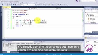 concatenatecombine two strings in c visual studio [upl. by Neillij190]