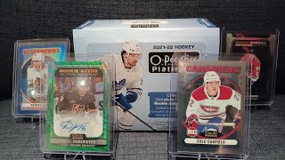 202122 OPeeChee Platinum Emerald Surge Rookie Autograph 510 colecaufield upperdeckhockey [upl. by Noskcaj]