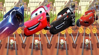 CARS 3  ⚡ LIGHTING MCQUEEN AND FRIENDS MEGA MUSIC BATTLE IN SUBWAY SURFERS 🎶 [upl. by Akcirred]