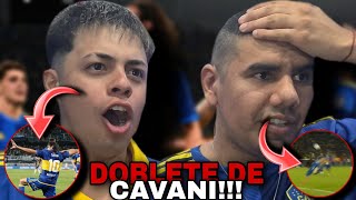 DOBLETE DE CAVANI   REACCIONES de HINCHAS  BOCA JUNIORS 3 vs CENTRAL NORTE 0 [upl. by Alegnad993]