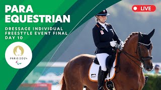 Para Equestrian  Dressage Individual Freestyle Event Final  Day 10 [upl. by Aisenat192]