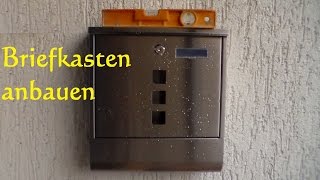 DIY Briefkasten anbringen anbauen selber montieren  so einfach ist ein Briefkasten angebaut [upl. by Atnuahc904]