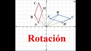 Rotación Geométrica Con regla y transportador [upl. by Kei655]