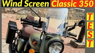 Touring Wind Screen Review Royal Enfield Classic 350 2022 Reborn [upl. by Odla]