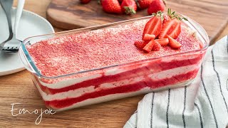 Strawberry Tiramisu Recipe  Emojoie [upl. by Bab]