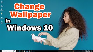 How to Change Wallpaper in Windows 10 PC or Laptop  2024 [upl. by Reginnej]