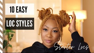 6 Easy amp Quick Styles for Short Locs Detailed [upl. by Bergeron]