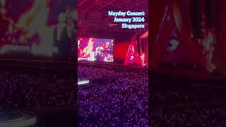 Mayday Singapore Concert on January 2024 五月天在2024年1月新加坡演唱会上表演 ”倔强” [upl. by Esinet]