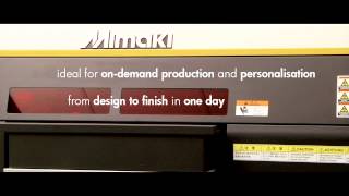 Mimaki UJF3042 Desktop Size UV LED Flatbed Printer [upl. by Hayden]