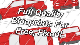 Works Now How to Get Full High Quality Blueprints from TheBlueprintscom For Free [upl. by Liu]