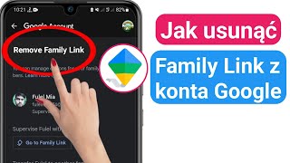 Jak usunąć Family Link z konta Google nowość 2023 [upl. by Ellohcin]