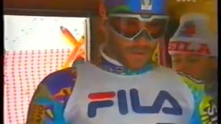 Alberto Tomba wins slalom Sestrieres 1991 [upl. by Artemis]