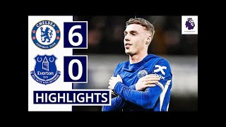 Chelsea vs Everton 60 HIGHLIGHTS  COLE PALMER HATRICK Premier League 2324 [upl. by Ibbed]