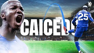 ALL ANGLES  Moisés Caicedo scores a halfway line STUNNER  Chelsea vs Bournemouth  PL 2324 [upl. by Artim214]