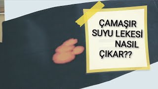 ÇAMAŞIR SUYU LEKESİ NASIL ÇIKAR [upl. by Inohs]