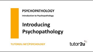 Psychopathology  Introduction  AQA A Level Psychology [upl. by Felty]