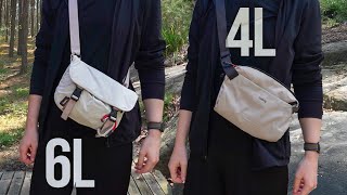 Bellroy Cinch Mini Messenger 6L vs Lite Sling Mini 4L [upl. by Htezzil]