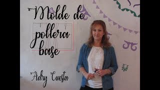 Molde de pollera base  Adry Cuesta [upl. by Olive527]