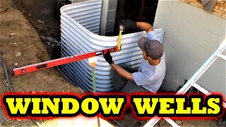 How to install Egress Window Well start to finish DIY [upl. by Ecahc184]