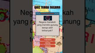 Negara manakah yang memiliki gunung berapi aktif terbanyak quiz shorts facts [upl. by Gorges]