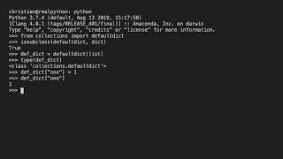 Understanding the defaultdict Type in Python [upl. by Hanid]