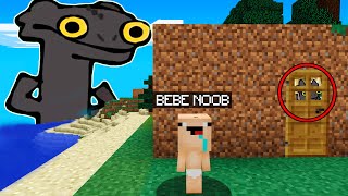 BEBÉ NOOB vs CHIMUELO BAILANDO en Minecraft 😱 Toothless Dancing TROLL  ROLEPLAY [upl. by Yralih]