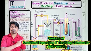 Working of combined Separating and Throttling Calorimeter हिन्दी [upl. by Aicekal483]