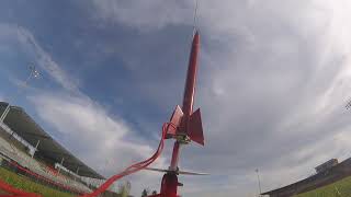 Estes Viking Model Rocket Launch  GoPro View [upl. by Even]