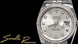 ROLEX Datejust 36 mm 52 diamonds Jubilée Silver [upl. by Lesly]