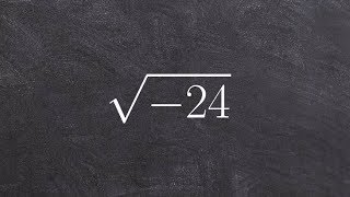 PreCalculus  Simplifying a radical by using the imaginary unit i root 24 [upl. by Hadria729]