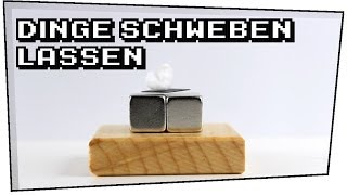 Dinge schweben lassen Graphitplättchen  Neodym Magnete  Heimexperimente 05 [upl. by Aynom]