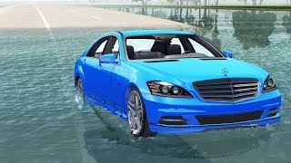 Car Aquaplaning Hydroplaning Cars Crashes  Beamng drive [upl. by Nitsua]