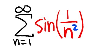 Series of sin1n2 Limit comparison test calculus 2 tutorial [upl. by Anidnamra]