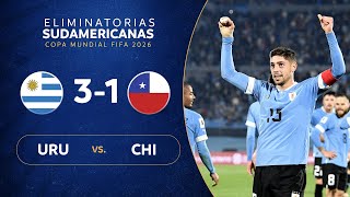 URUGUAY vs CHILE 31  RESUMEN  ELIMINATORIAS SUDAMERICANAS  FECHA 1 [upl. by Dlonyer]