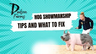 What Krew and Karis did wrong in Hog Showmanship at Gold Rush showpigs pigs [upl. by Ruamaj]