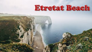 Etretat The Beach and the Falaise dAmont  White Chalk Cliffs and Arches Normandy France Shorts [upl. by Millburn142]