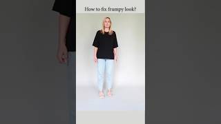 How to fix frumpy outfit stylingtips [upl. by Nilac]