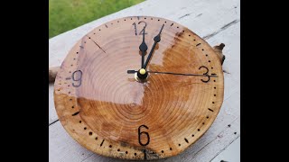 Ahşap Saat Yapımı Wooden clock making 2 Ağaç Saat Ahşap Duvar saati Ağaçtan saate dönüş Kavak [upl. by Hosea]