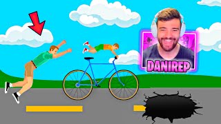 TIMMY LE ROBA LA BICI A SU PADRE  Happy Wheels [upl. by Euqinu59]