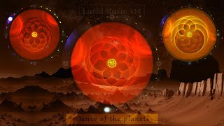 Mars amp Earth planet dance planet patterns amp planets sounds The most beautiful planet pattern [upl. by Alby]