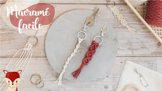 DIY porte clé en macramé  Concours [upl. by Ayekam]