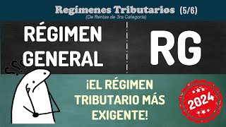 RÉGIMEN GENERAL RG  ¡El régimen tributario más exigente [upl. by Llemmart769]