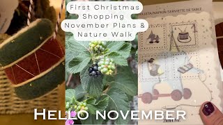 November Plans First Christmas Shopping  Advent Calendar  Christmas Ornament amp Nature Walk [upl. by Ramsden]