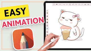 EASIEST Animation Ever In Autodesk Sketchbook  On IPad amp Tablet  Sketchbook Tutorial [upl. by Hewe]