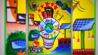 Energy conservation Day poster drawing Save Energy save Earth drawing Renewable Energy drawing [upl. by Nileuqaj685]