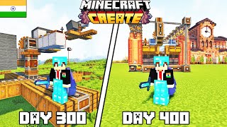 I Survived 400 Days In Create Mod Minecraft HardcoreHindi [upl. by Albin233]